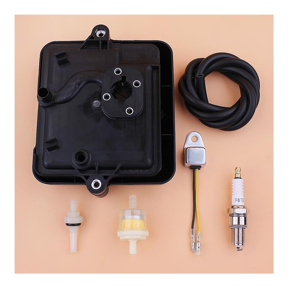 Conjunto de Cubierta de Filtro Compatible con Ho-nd GX100 Interruptor de Parada de línea de Filtro de Combustible Herramientas y Equipos de jardinería del Motor