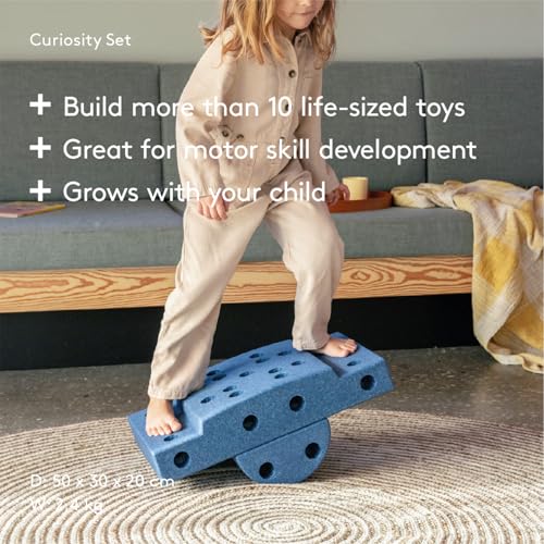 Modu briques de construction Curiosity bleu pour s'amuser au salon - 3