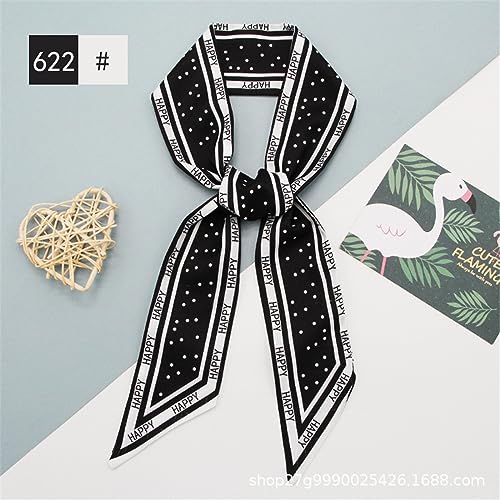 QTMY 4 Pack Purse Scarf for Bags Silk Head Scarf for Hair Handbag Women Scarfs Band Hair Neck Scarves Fashion Gifts,1212