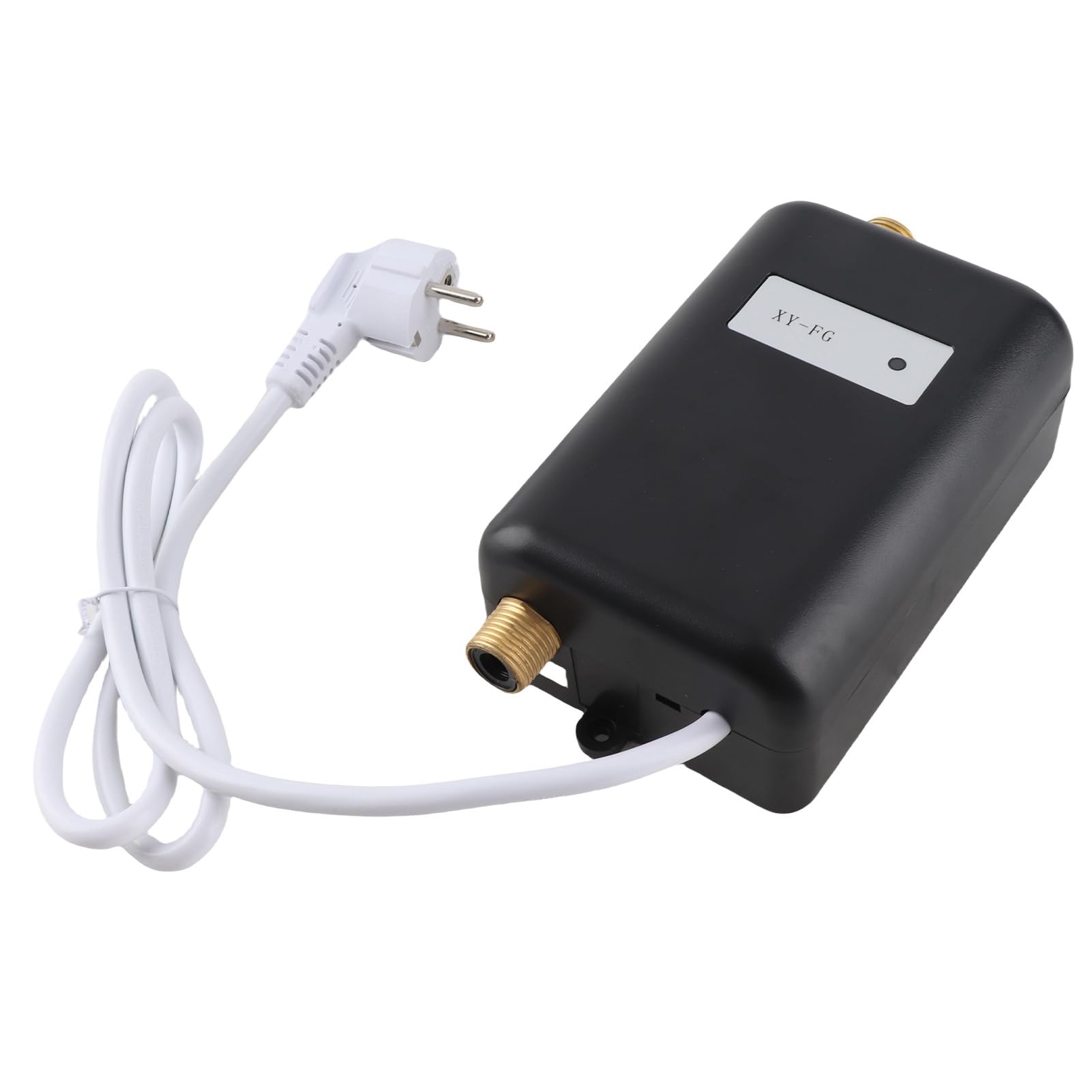 SEAFRONT Untertisch-Warmwasserbereiter, Schwarz, 1/2 Zoll, Durchlauferhitzer für Küche, Badezimmer, Wohnmobil, mit Edelstahl, Messing, IPX4 Wasserdicht (EU-Stecker 220 V)