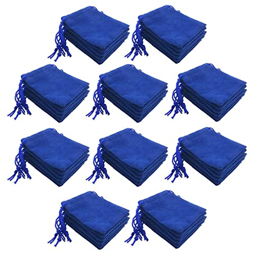 Luzhengyang 50 bolsas de tela de terciopelo con cordón, bolsas de almacenamiento de joyas para boda, Navidad, recuerdos de Navidad, No disponible, no disponible