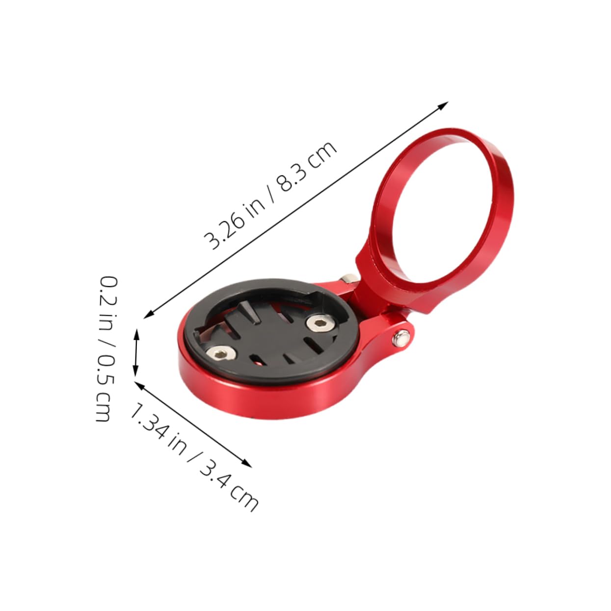 Totority Bike Computer Mount Stopwatch Adapter Base for Road Bikes Lightweight Impact Resistant Holder Speedometer Bracket for Real Data Monitoring