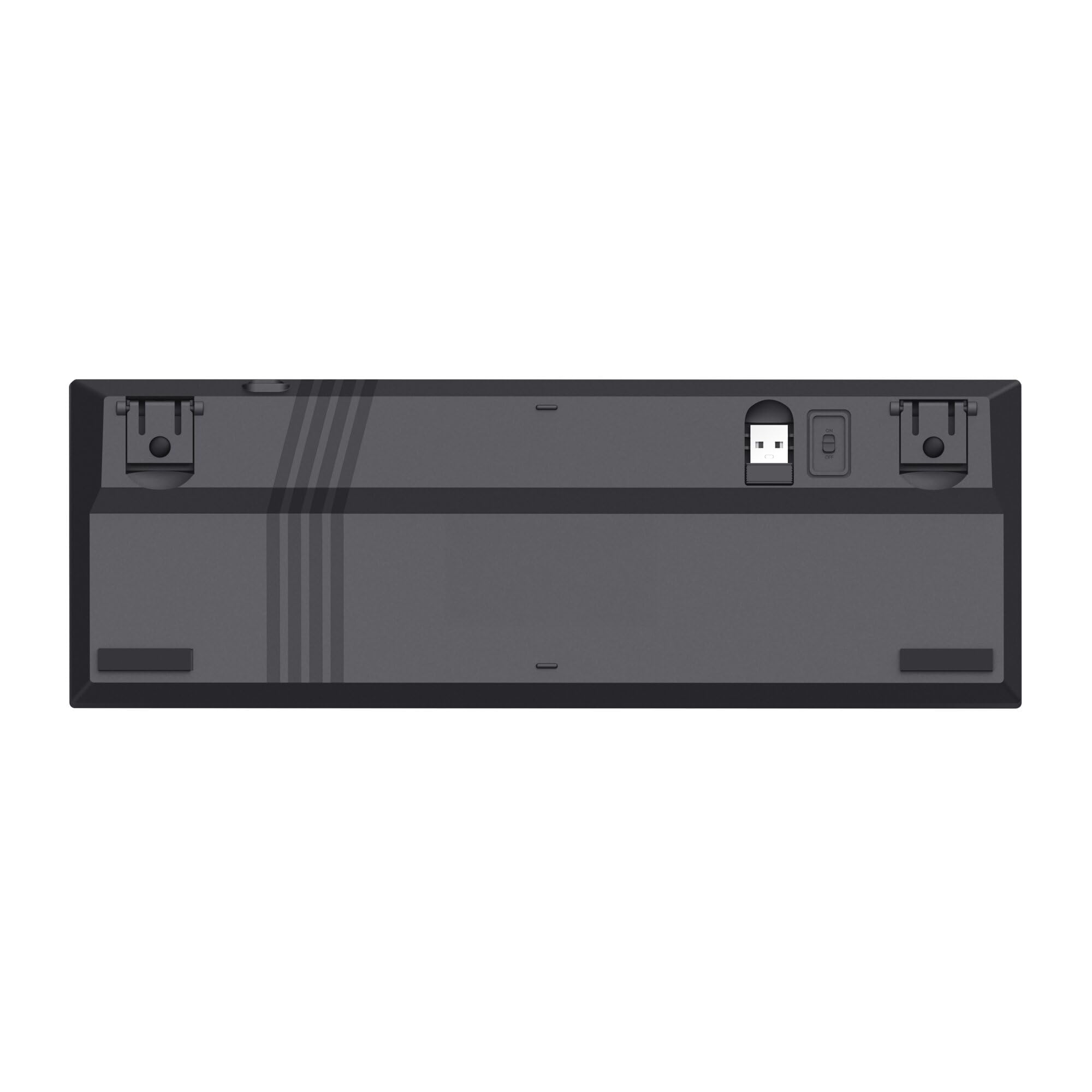 GXTrust Revyn Tastiera Gaming Meccanica 60% Mini Layout Italiano QWERTY | Tri-Mode 2.4GHz/Bluetooth/USB, Batteria de 50 Ore, Ricaricabile, RGB, Keyboard per PC Laptop, Grigio/Nero
