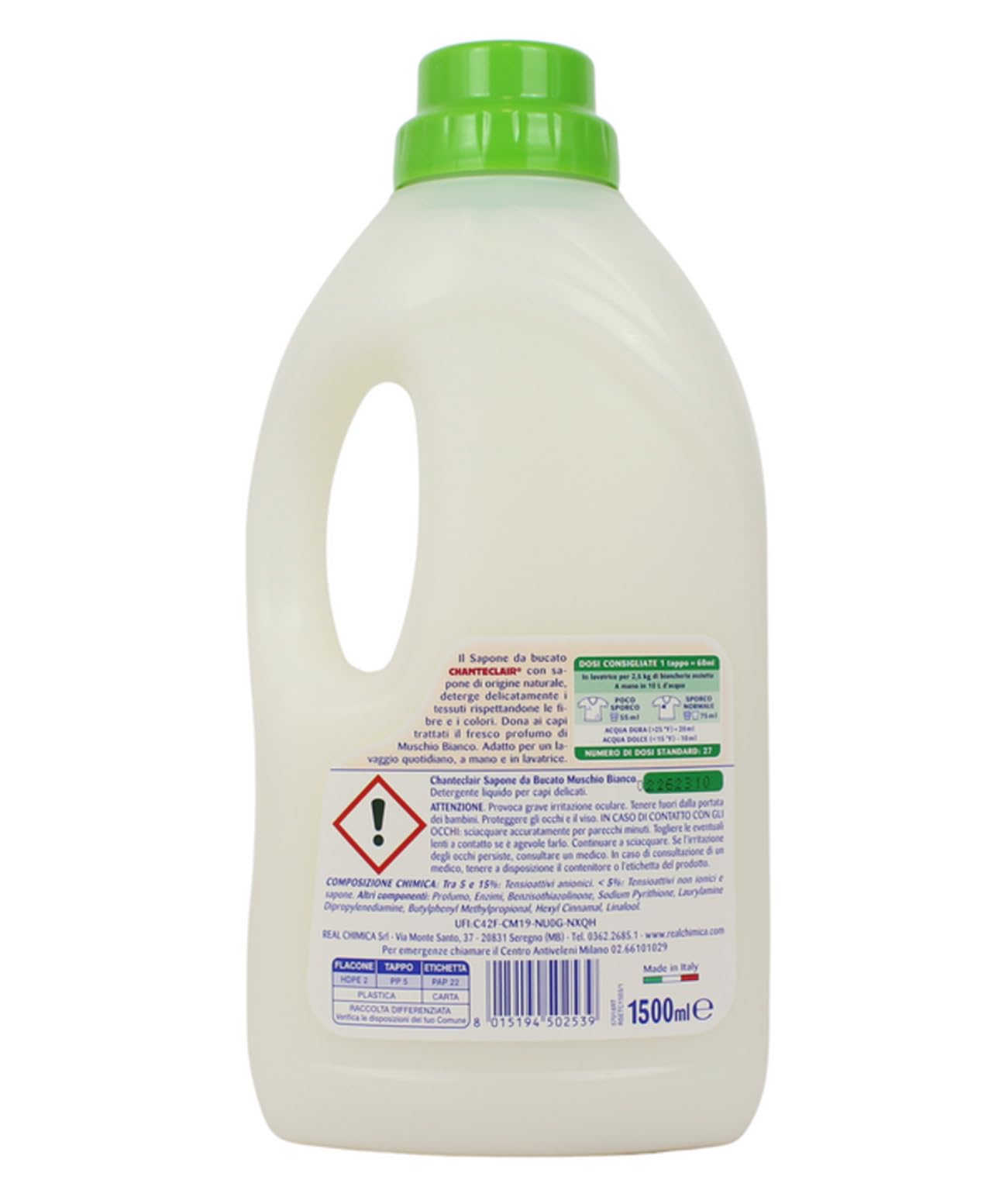 Chanteclair Savon à lessive mousse blanc 1,5 l