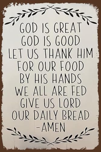 God Is Great Metal Sign