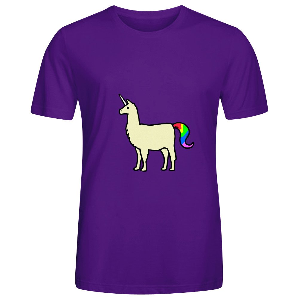 UlikeTee Llamacorn Yellow Men Tee Round Neck Slim Fit