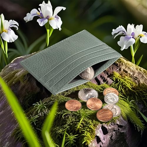 Image of M-Plateau Super Slim Genuine Leather Credit Card Wallet