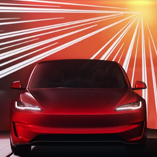 Image of Emblem Stickers Compatible with Tesla Model 3 Y X S Cybertruck, Performance Edition Ludicrous Decal for Rear Trunk Accessories Sticker Decal Decorations
