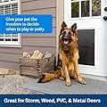 PetSafe Extreme Weather Energy Efficient Aluminium Pet Door for Cats and Dogs – Insulated Flap System – Extra Large (XL)