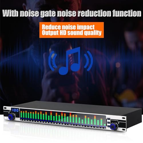 Mezclador de Audio Estéreo Dual, Ecualizador Gráfico de 31 Bandas, Controlador de Efectos para DJ, Procesador Digital para Estudio de Grabación miniatura 4