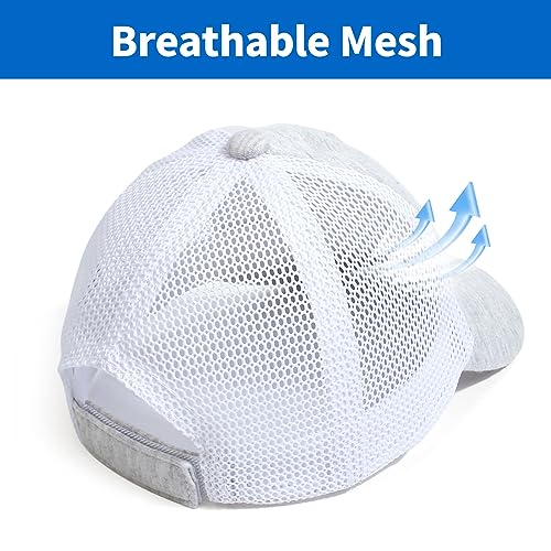 HADM Baby Toddler Baseball Cap Kids Sun hat Kids Solid Color Mesh Trucker Hats Girls Boys Baseball Cap Age 1t-3t 2t-5t4