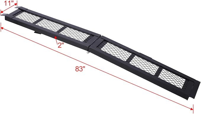 Rampa de carga plegable para motocicleta de acero 80" miniatura 2