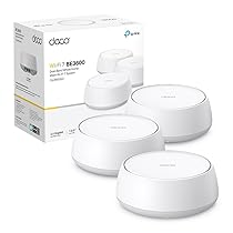 TP-Link WiFi 7 Deco BE25 Mesh WiFi, BE3600Mbps Dual-Band, Router, AP, 2 Porte Ethernet di 2,5 Gbps, 4 Antenne Interne, MLO, AI-Roaming, HomeShield, Funziona con Qualsiasi ISP, Modem e Alexa, 3pz