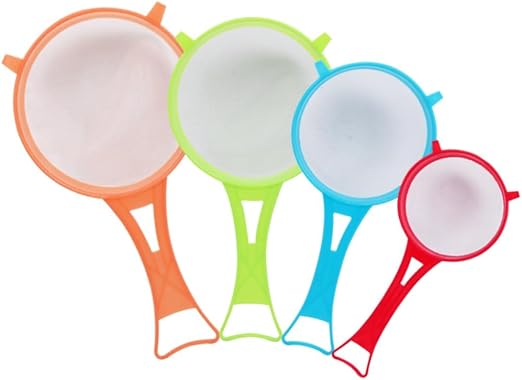 Colino Scolapasta Riutilizzabile – Cestello Forato Per Lavare Riso, Pasta E Verdure, Con Beccuccio Anti-goccia, 13x23x19 Cm