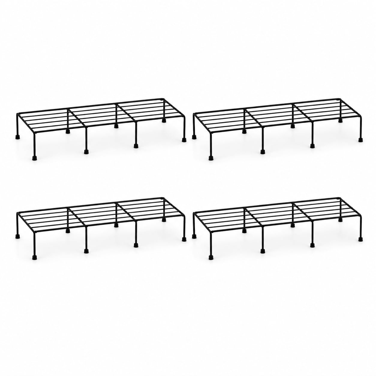 M/S R.S HANDICRAFTS Metal Plant Stands, Set of 4 | Rust Resistant Iron, Indoor & Outdoor Use, Balcony & Garden, Flower Pot Holder, Living Room & Patio 24cm-image-29