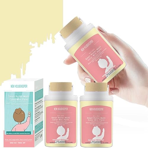 Miniatura 8 de Cepillo rodante para reparación de pared, kit de reparación de pared con rodillo pequeño, cepillo de rodillo portátil, herramienta de reparación de