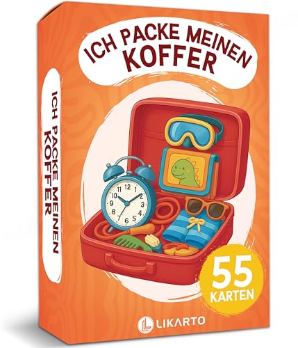 LIKARTO Ich packe Meinen Koffer Spiel für Kinder - Spieleklassiker für...