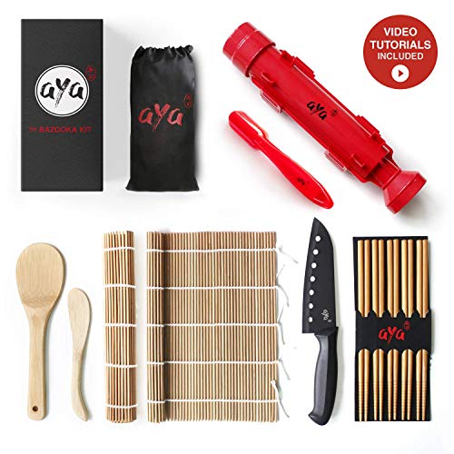 Sushi Making Kit - Original AYA Bazooka Kit - Sushi Knife - Video