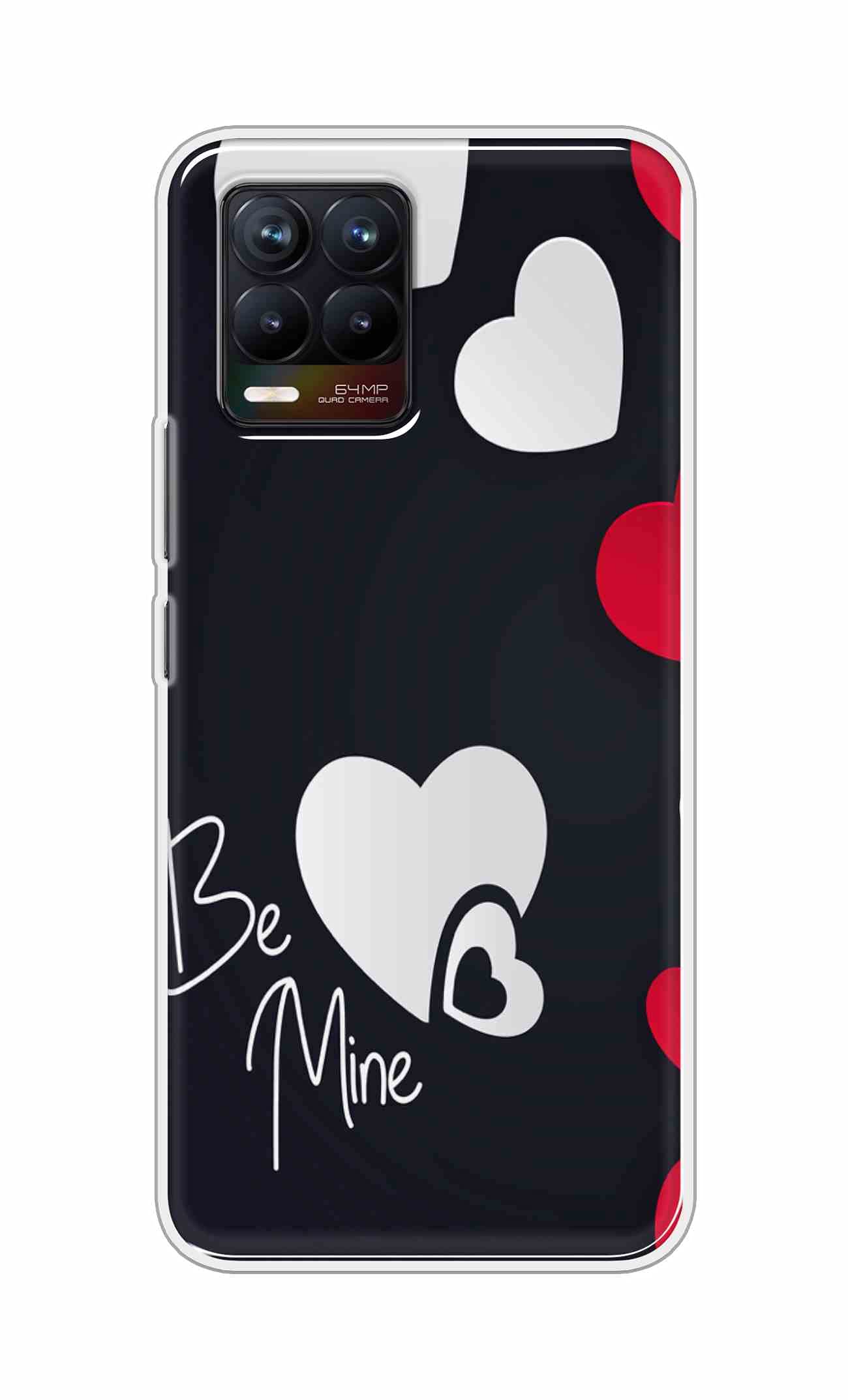 Oye Stuff Be Mine Soft Silicone Designer Printed Full Protection Back Case Cover for Realme 8