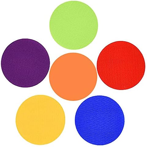 Carpet Marker, 30pcs Spot Markers, Carpet Spots, Sit Spots, Carpet Spots Circles Floor Sitting Mark Dots Sports Marker Sit Circles for Kids Rug Marker Dots for Classroom Kindergarten (6 Colours, 4in) Cover