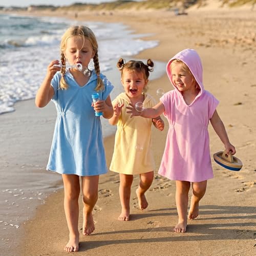 Image of Toddler Little Girl Swim Cover Up Beach Towel Coverup Bathing Suit Cover Ups Swimsuit Summer Baby Beach Essentials