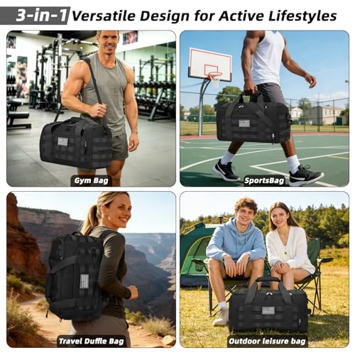 ZOMFELT Tactical Gym Duffle Bag