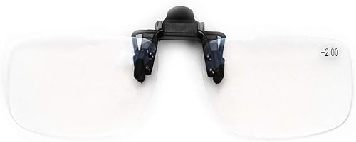 Gafas de lectura con clip y lupa, unisex, para leer Gafas de lectura con clip y lupa, unisex, para leer