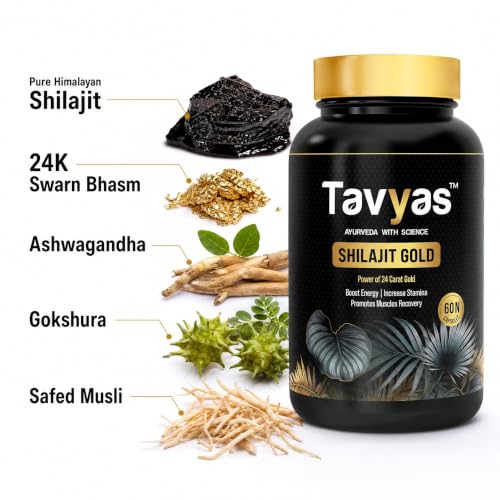 Image of Pure Original Himalayan Shilajit /Shilajeet Resin 60 Capsule| Serving | For Energy, Endurance & Vitality| 100% Ayurvedic