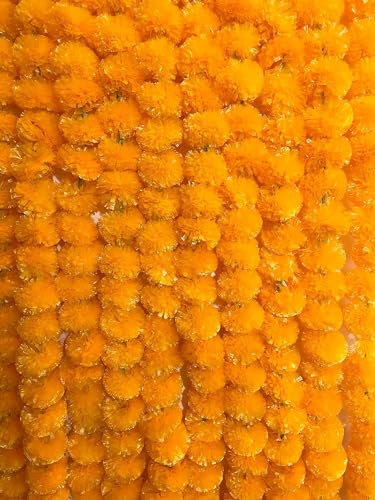 Artificial Flower Garland Multi String Indian Flower Garland for Wedding Home Decoration Party Festival (5 Pcs) 5 fit Farewell, Christmas, Anniversary, Birthday, Halloween, Wedding And Engagement