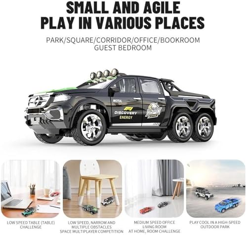 Image of Bestie toys Remote Control Small Car, 1:64 Scale Off-Road RC Car, USB Rechargeable 2.4GHZ Three Speed Indoor Alloy Vehicle for Kids (White GT laandrover)