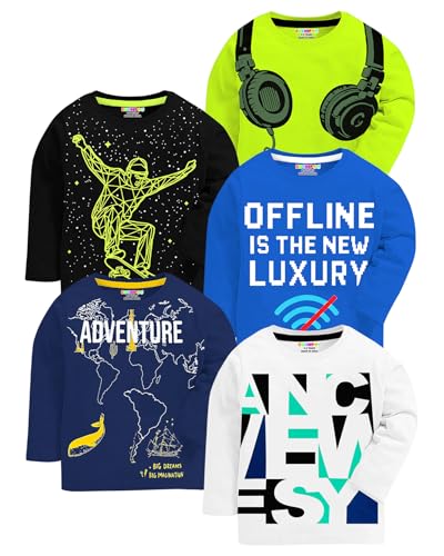 Image of Kuchipoo Boys Full Sleeves Cotton T-Shirt