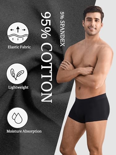 Men's Trunk Underwear Classic Cotton Stretchy Briefs Pack with Comfortable Waistband 3 Pack2