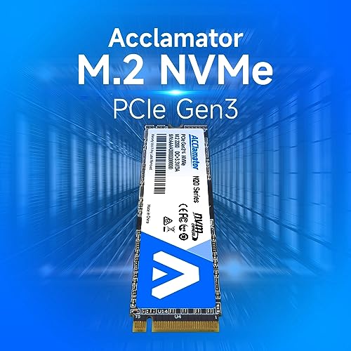 Image of Acclamator 256GB SSD NVMe M.2 2280 PCIe Gen3x4 Internal Solid State Drive, Read Up to 1800MB /s with 3D NAND Flash Compatible with Laptop & PC Desktop N20