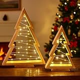 Weihnachtsdeko LED Weihnachtsbaum mit Beleuchtung, 2 Stück...