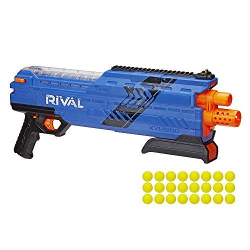 Nerf Rival XVll-3000 トイガン　26弾付　未開封交換弾25個 Nerf Rival Atlas XVI-1200 Blaster (Blue) : Amazon.co.uk: Outlet