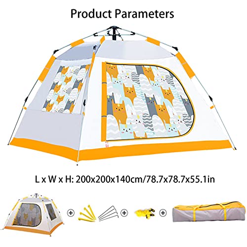 Carpa impermeable pop up fácil para camping 3-4 personas miniatura 7