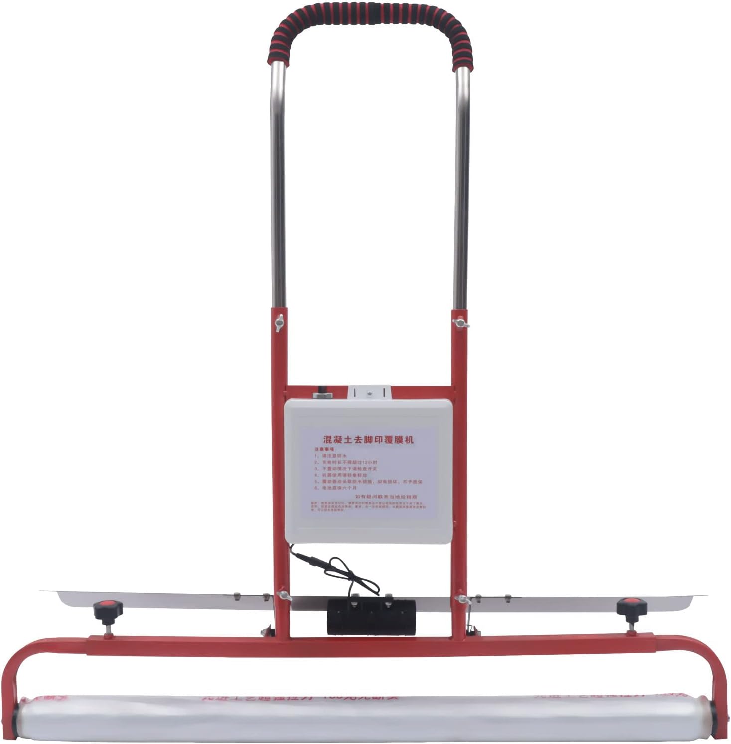 Electric Concrete Vibrator, 220V Power Trowel Engine Screed Cement Plate Compactor, Vibratory Leveling Trowel Concrete Surface Smooth Finish Machine for Decoration Construction Industry Agriculture