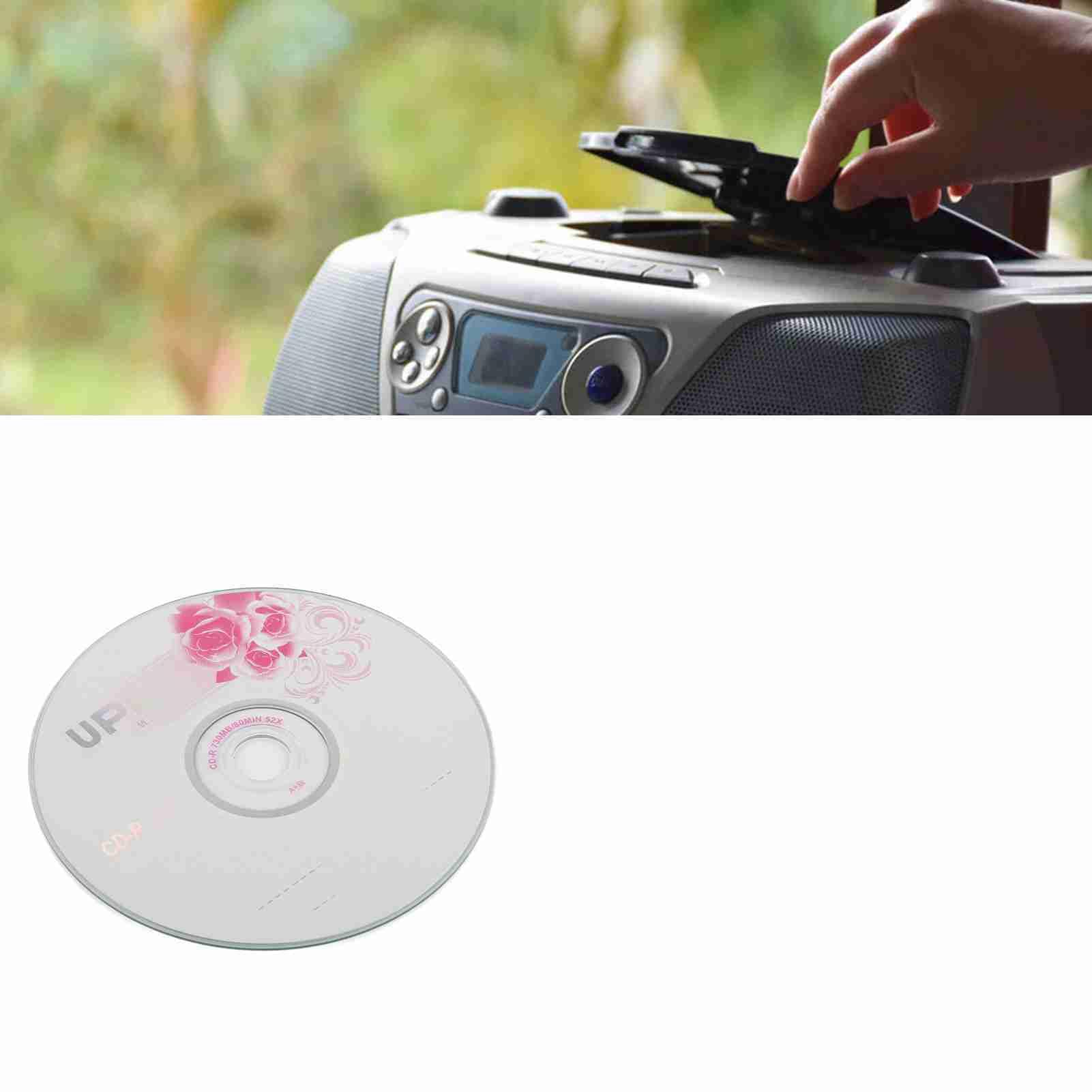 CD en Blanco para Copia de Seguridad de Datos, grabación de Audio de 80 Minutos, Material para PC, no regrabable, Eje de 10 Discos (50 Uds.)