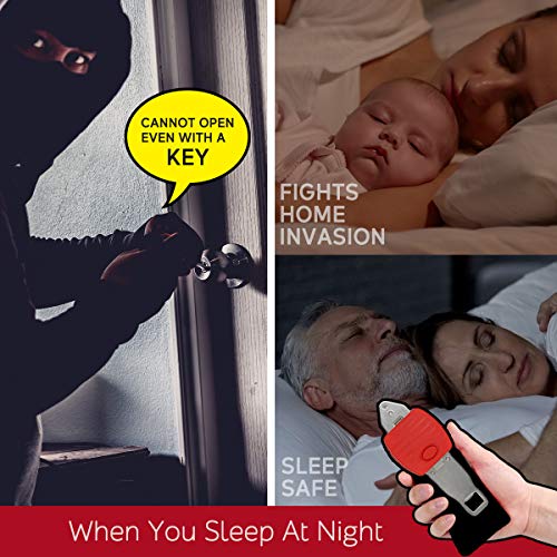 Portable Door Lock - Travel-Friendly Security Device for Hotels/Apartments/Dorms, Easy to Carry & Install in 10 Seconds, Ideal for Travelers/Renters/Students (Lightweight, No Tools Needed) - Image 4