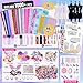 ONE TO FOUR 800+Pcs Fashion Designer Kits for Girls with 6 Mannequins - Girls Fashion Design Craft Kit, Sewing Kit for Kid 8-12, Birthday Easter Gifts for Teens Girl 6 7 8 9 10 11 12