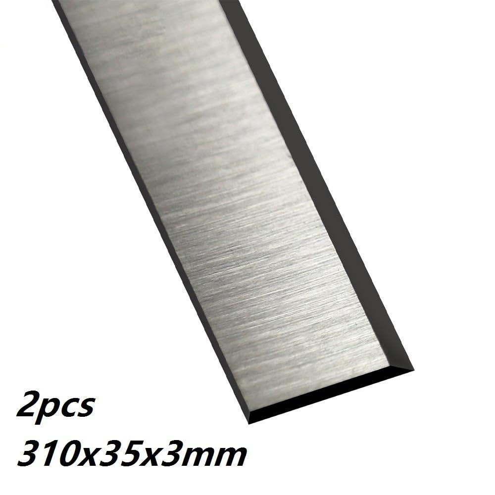 2 Lame Ricambio Piallatrice HSS 310x35x3mm Alta Velocità Mobili | set di coltelli for piallatrice ad alta velocità, for la lavorazione di mobili