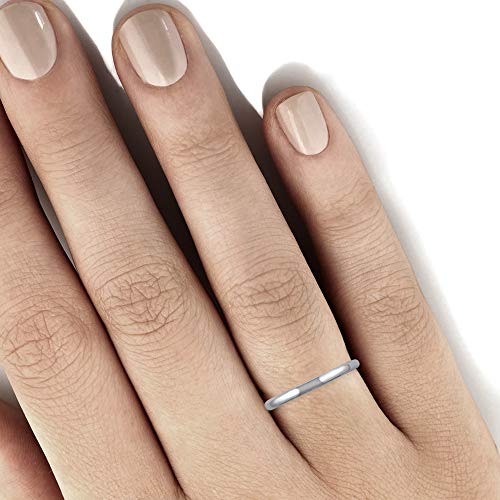 950 Platinum 2 mm Plain Wedding Band4