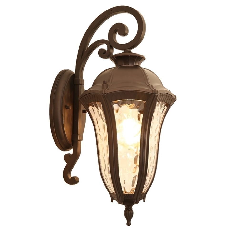 OZBMA Retro Aluminum Wall Sconce Outdoor Waterproof Light Clear PC Shade Lamp for Porch House Garage Patio Hallway Aisle