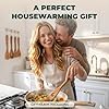 MFC 5-Piece Wooden Cooking Spoons - Kitchen Set from Natural Cherry Wood - Wooden Spoons for Cooking - Funny Utensil Set with Smiley Faces - Cooking Multipurpose Wood Utensils