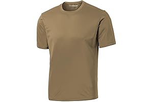 Army Coyote Brown T Shirt: Men's Big & Tall Short Sleeve Moisture Wicking Athletic T-Shirts