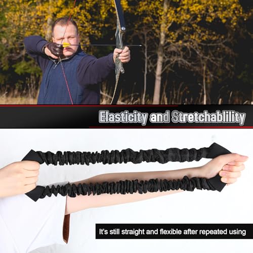 Image of RoundFunny 3 Pcs Archery Bow Strength Trainer 30 40 50 Lbs Arm Strength Exercise Band Rubber Stretch Bands Archery Accessories for Bow Practice Shooting Accessories