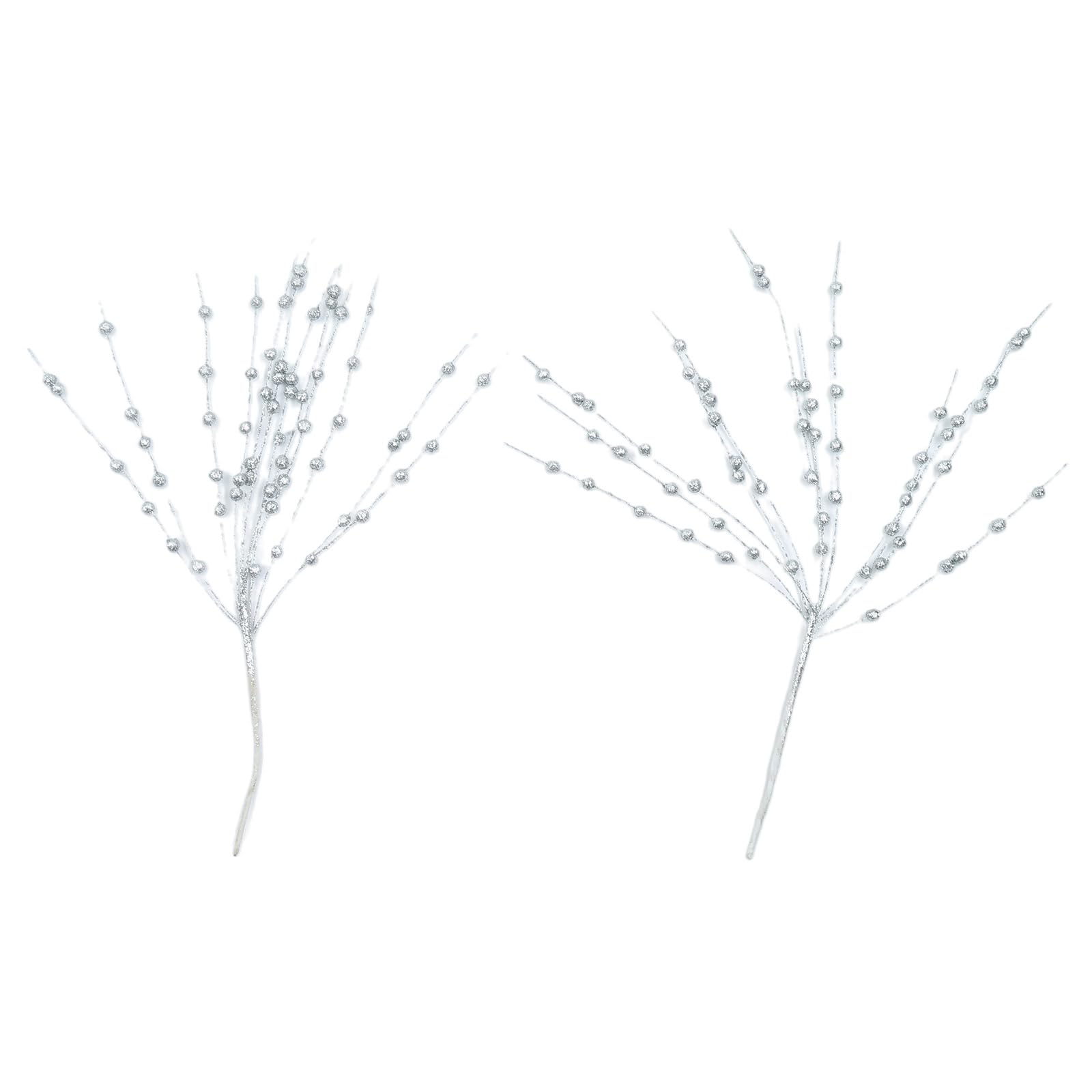 Hsioluted 2Pcs Artificial Holly Berries Artificial Flower Branch Plant Decoration for Christmas Thanksgiving Decoration Gold Berries