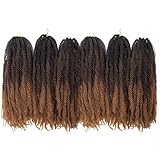 Marley Hair 18 Inch Marley Twist Hair Afro Twist Marley Braiding Hair for Faux Locs Crochet Hair Synthetic Hair Extensions(1B/4/30, 18inch)