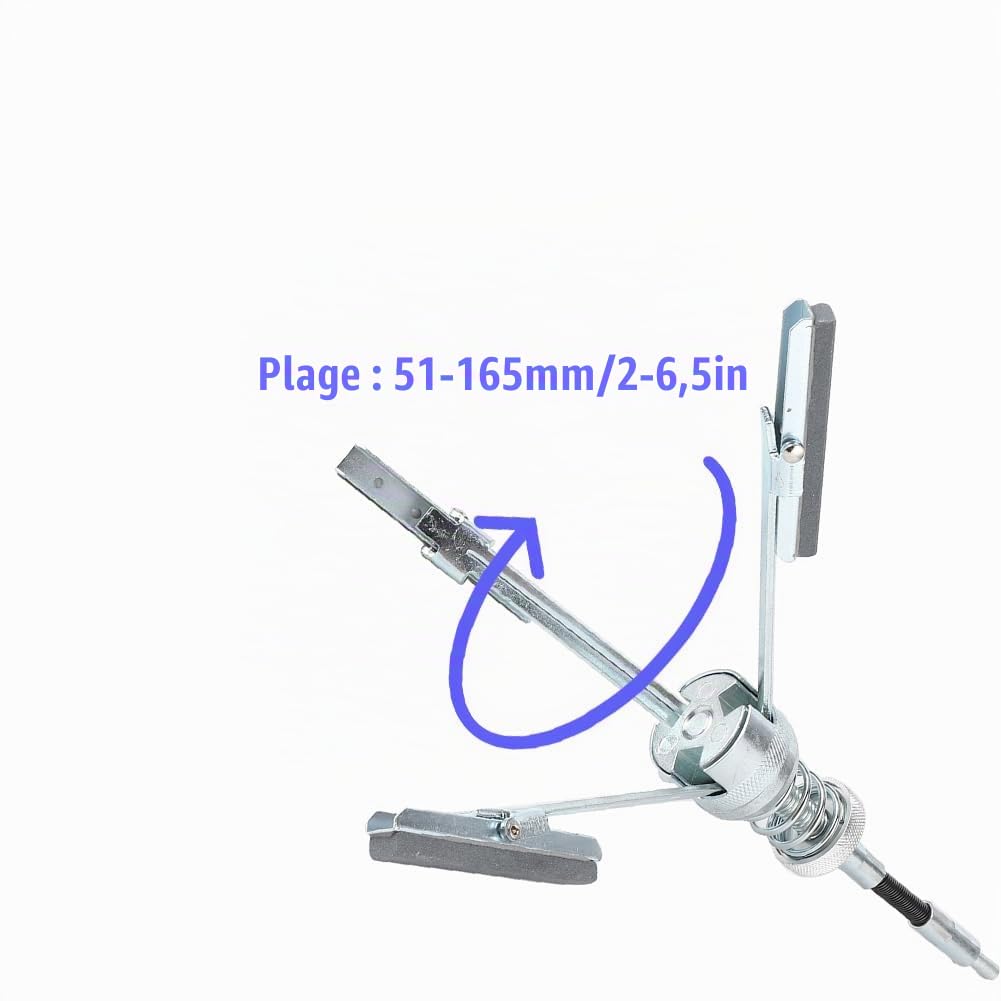 Joyzan Outil De Rodage Cylindre, Rodoir de Cylindre Alésage 3Mâchoires Tronc Automatique Frein Moteur D'AléSage D'Arbre Flexible Arbre Voiture Piston Hone Retrait Carbone Ensemble Outils Réglables
