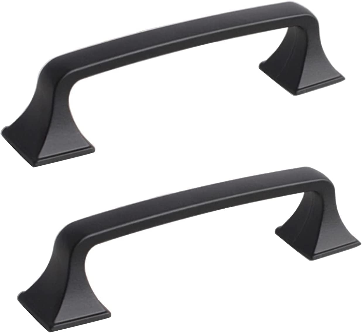 YATUOPNG Furniture Drawer Pulls-Door Cupboard Knobs-2 Pieces Black Cabinet Handles Knobs Handle Zinc Alloy Door